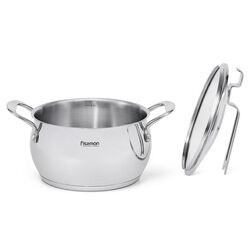 Кастрюля с крышкой Fissman Vita 5216 (Inox) Thumb