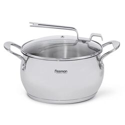 Кастрюля с крышкой Fissman Vita 5216 (Inox)