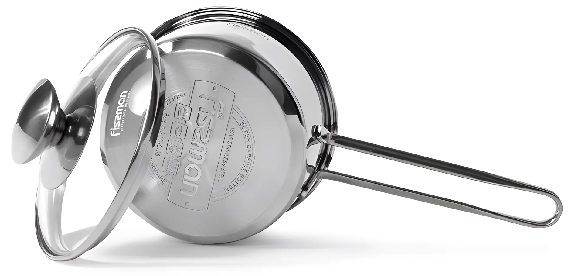 Ковш с крышкой Fissman Bambino 5271 (Inox)
