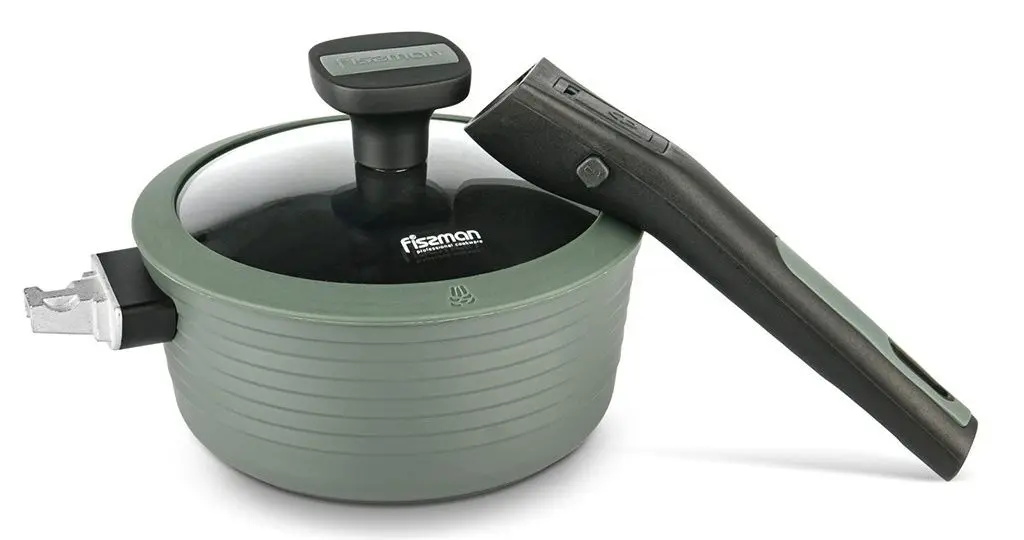 Ковш с крышкой Fissman Brilliant 14380 (Green)