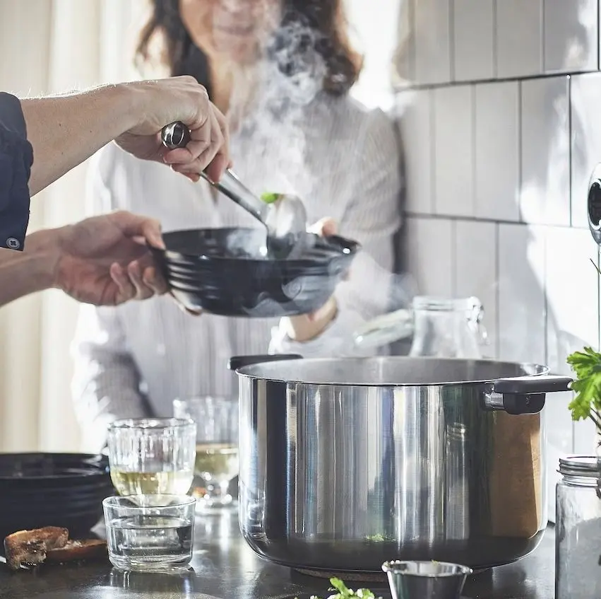 Oala cu capac Ikea Middagsmat 10L (Inox)