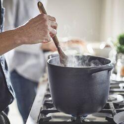 Oala cu capac Ikea Vardagen 5L (Negru) Thumb