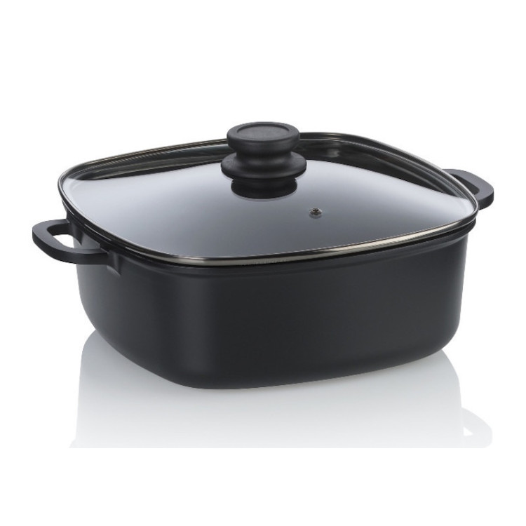 Кастрюля с крышкой Kela Atura 6l (Black)