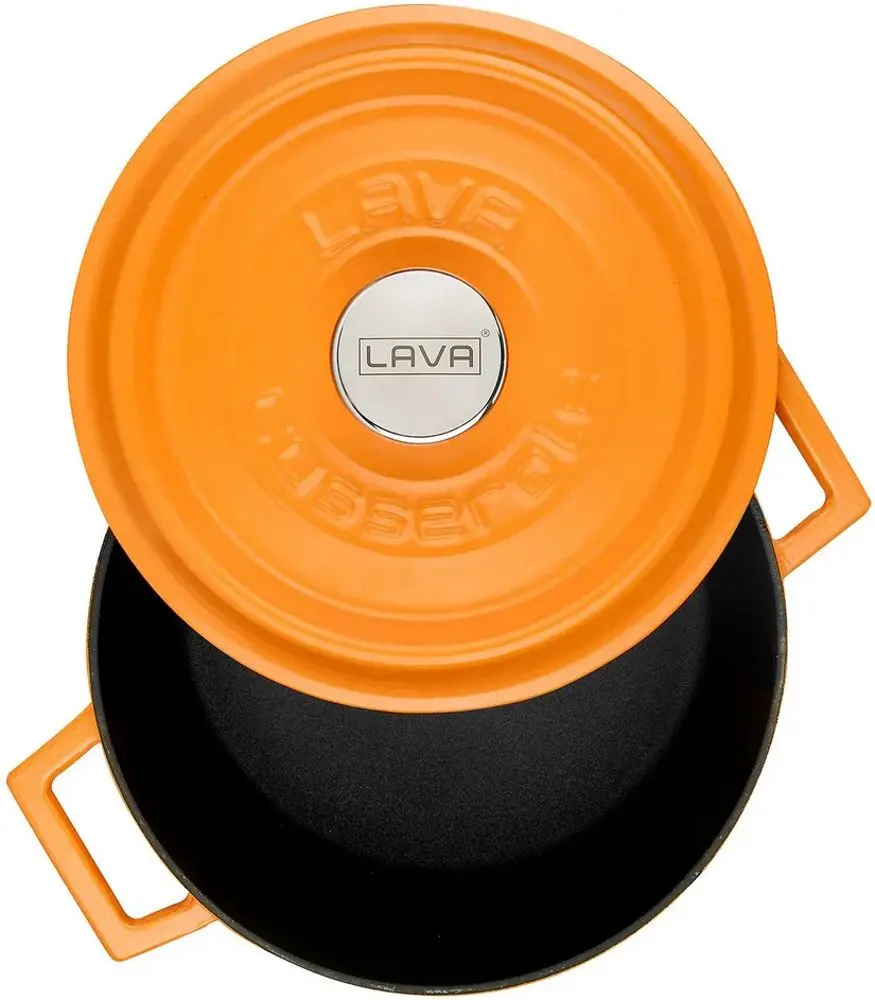 Cratita cu capac Lava LV Y TC 24 SPR K2 O (Matte Orange)
