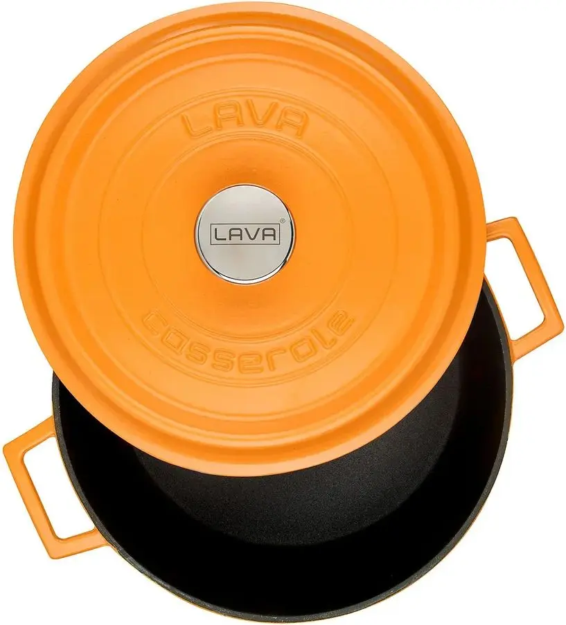 Cratita cu capac Lava LV Y TC 28 SPR K2 O (Matte Orange) - 2