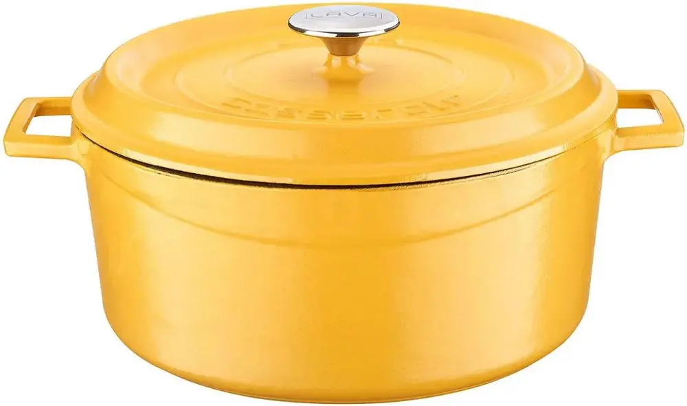 Cratita cu capac Lava LV Y TC 28 SPR K2 Y (Matte Yellow)