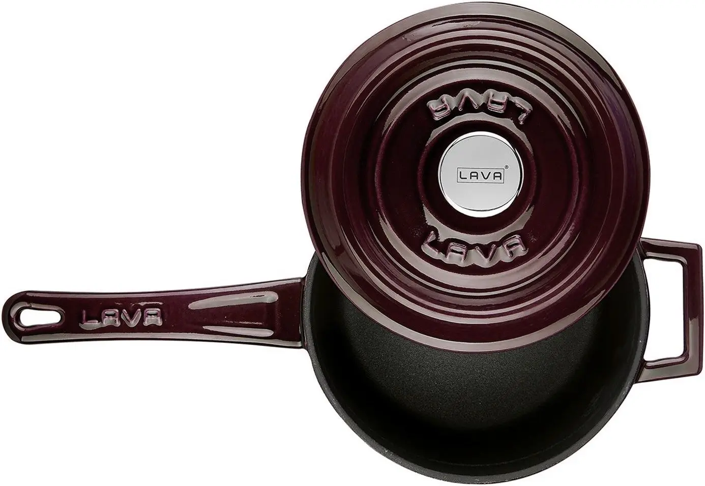 Сотейник с крышкой Lava LV Y SOS 16 PR K2 AU (Aubergine)
