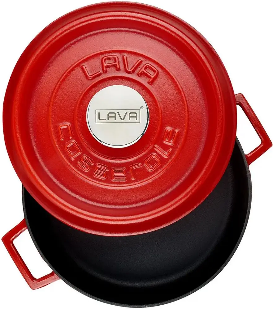 Сотейник с крышкой Lava LV Y ST 24 SPR K2 R (Matte Red)