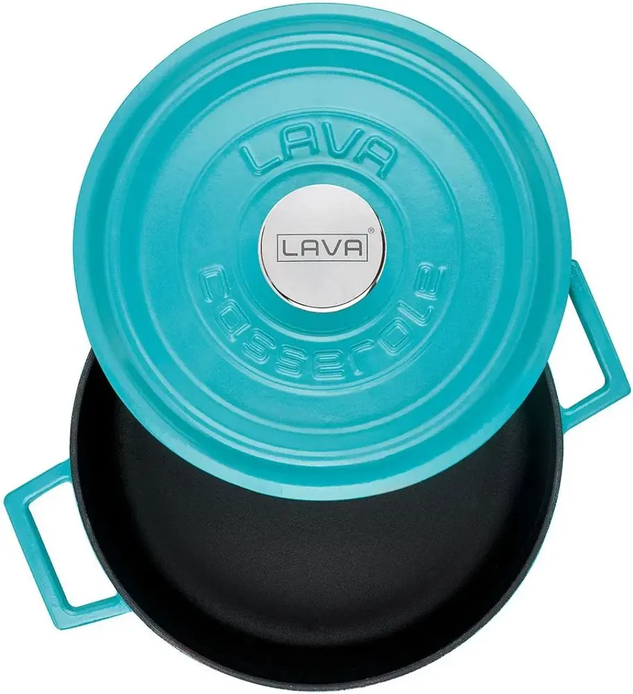 Cratita cu capac Lava LV Y ST 24 SPR K2 TR (Matte Turquoise)