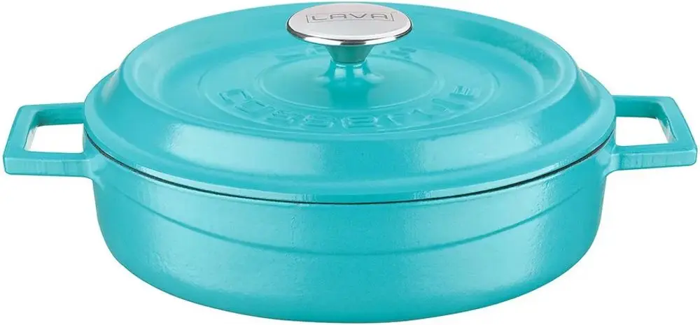 Cratita cu capac Lava LV Y ST 24 SPR K2 TR (Matte Turquoise)