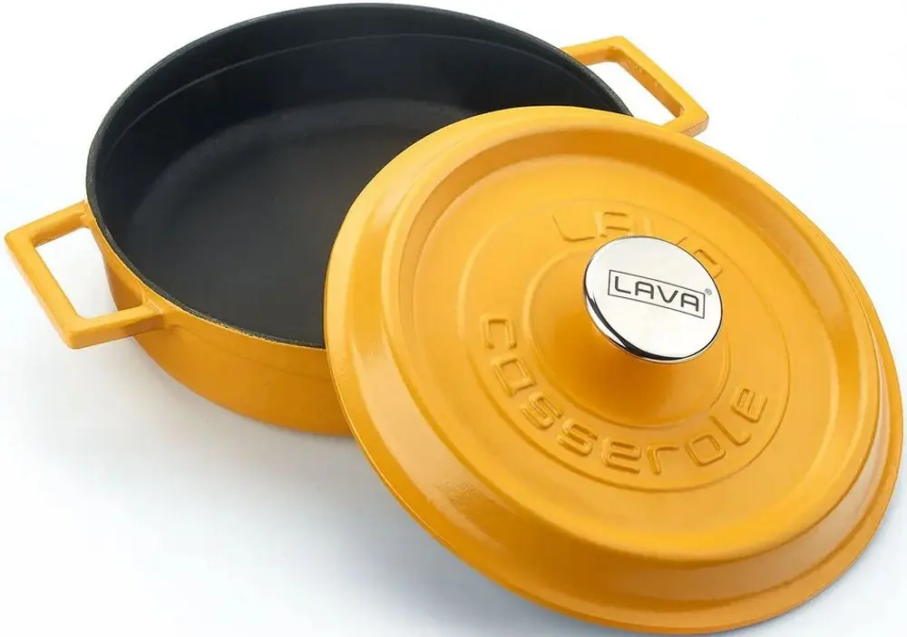 Сотейник с крышкой Lava LV Y ST 24 SPR K2 Y (Matte Yellow)