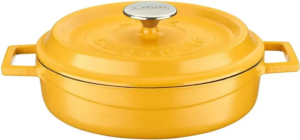 Сотейник с крышкой Lava LV Y ST 24 SPR K2 Y (Matte Yellow)