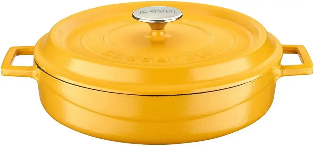 Cratita cu capac Lava LV Y ST 28 SPR K2 Y (Matte Yellow)