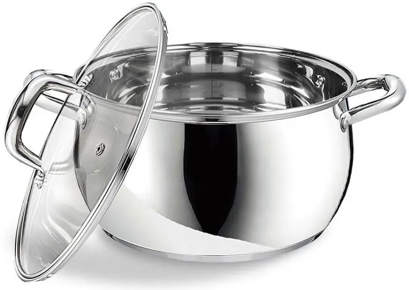 Cratita cu capac Maestro Classic MR-3515-16 (Inox) - 2