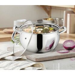 Cratita cu capac Maestro Classic MR-3515-16 (Inox) Thumb