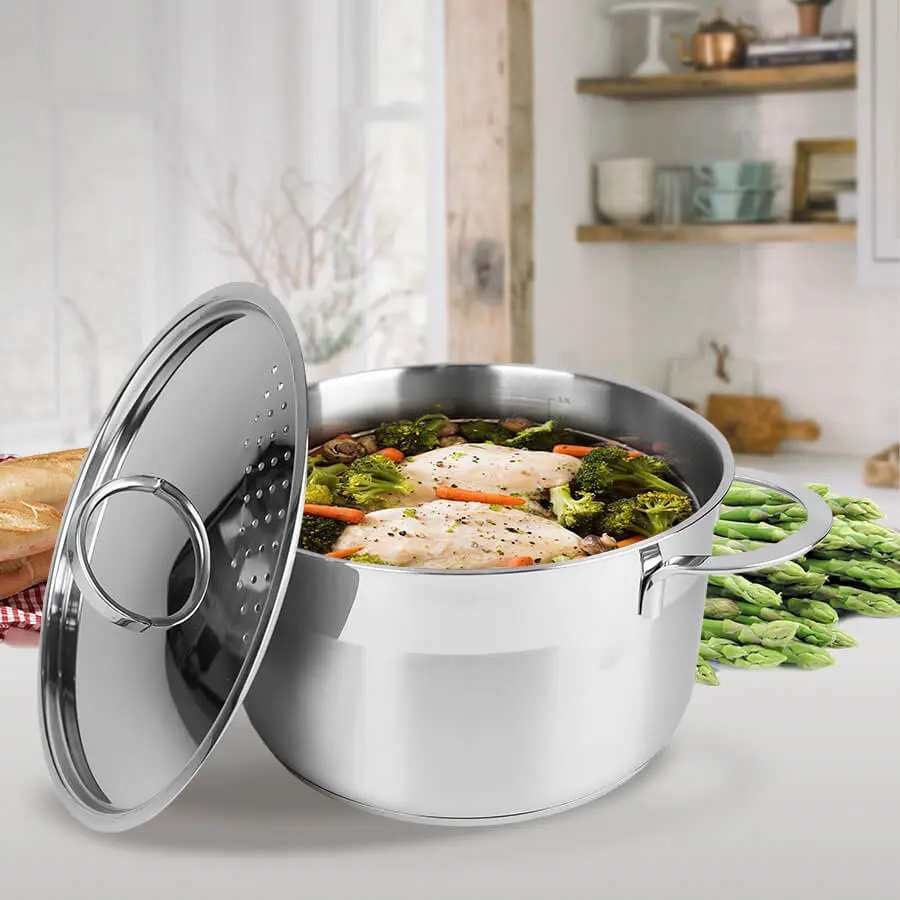 Кастрюля с крышкой Maestro MR-3511-24 5L (Inox)