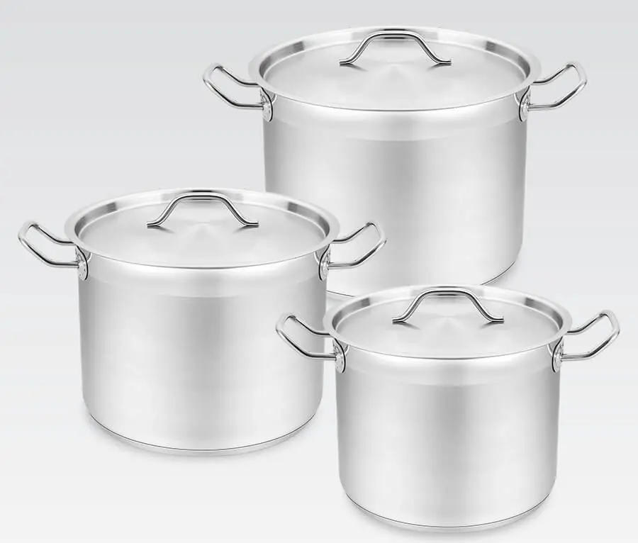 Cratita cu capac Maestro Mr-3518-32 18L (Inox)