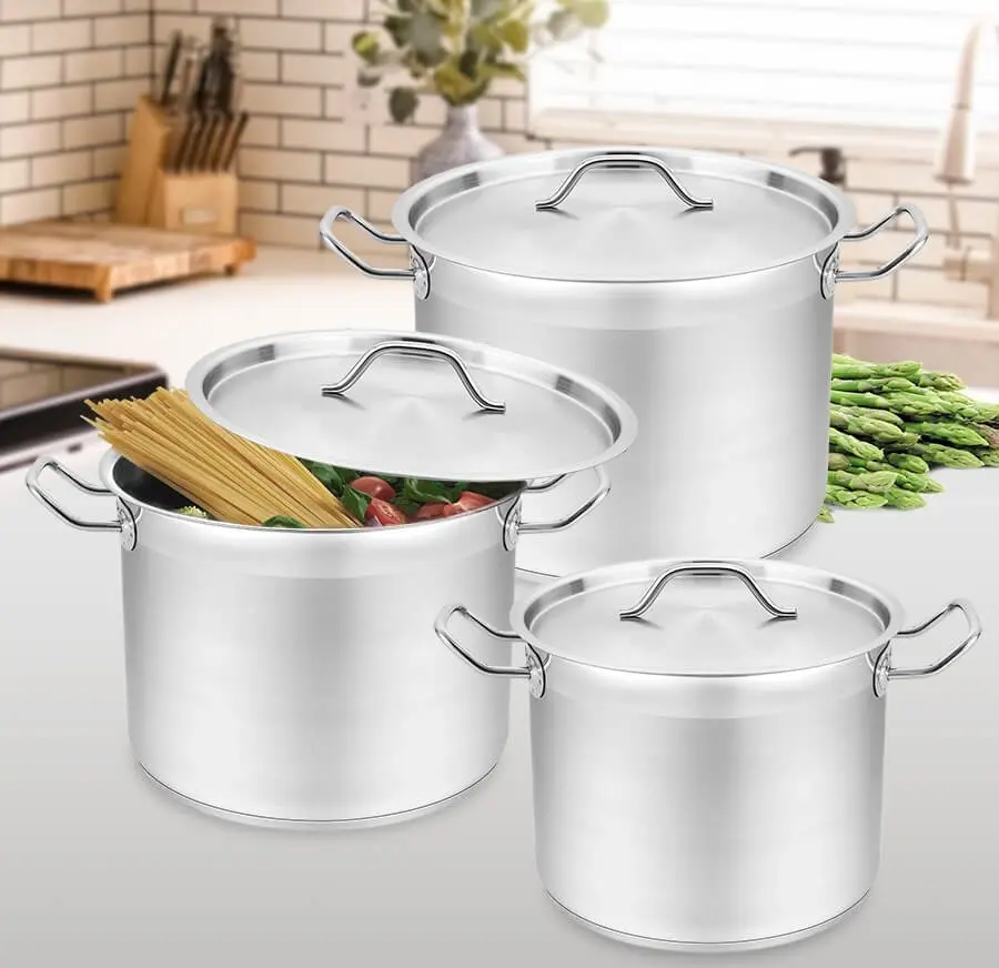 Cratita cu capac Maestro Mr-3518-32 18L (Inox)