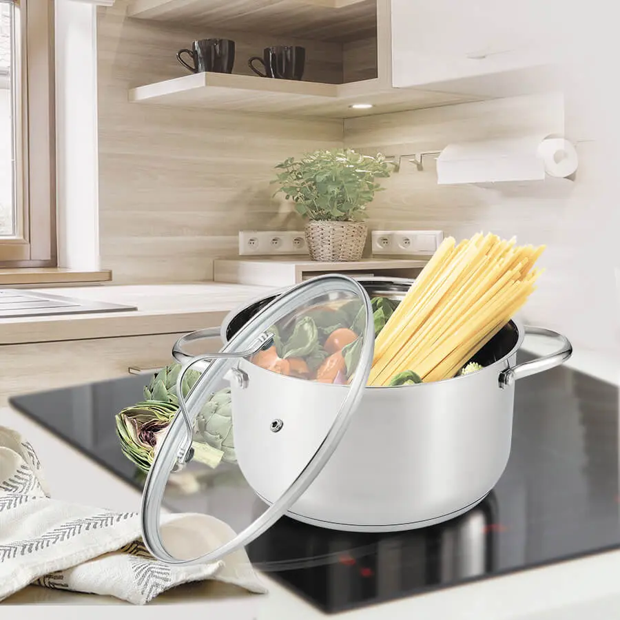 Кастрюля с крышкой Maestro Mr-3519-22 4.5L (Inox)