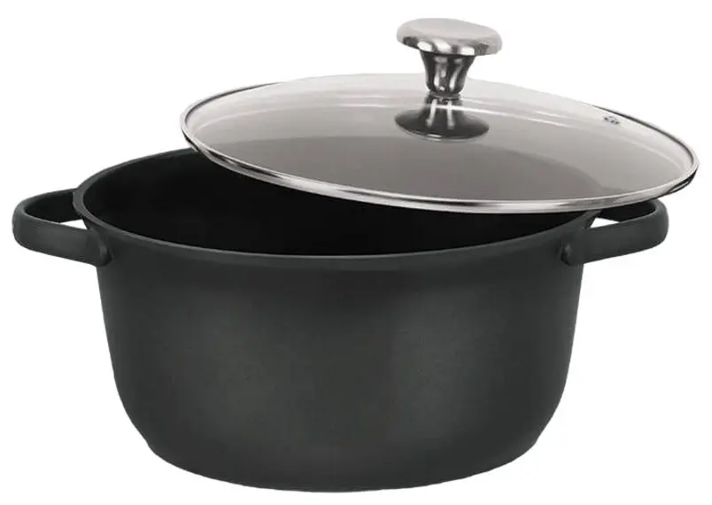 Кастрюля с крышкой Maestro Mr-4027-24 (Black)