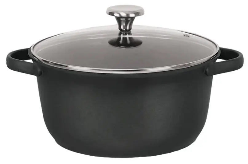 Кастрюля с крышкой Maestro Mr-4027-28 (Black)