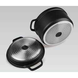 Кастрюля с крышкой Maestro MR-4124 24cm (Black) Thumb