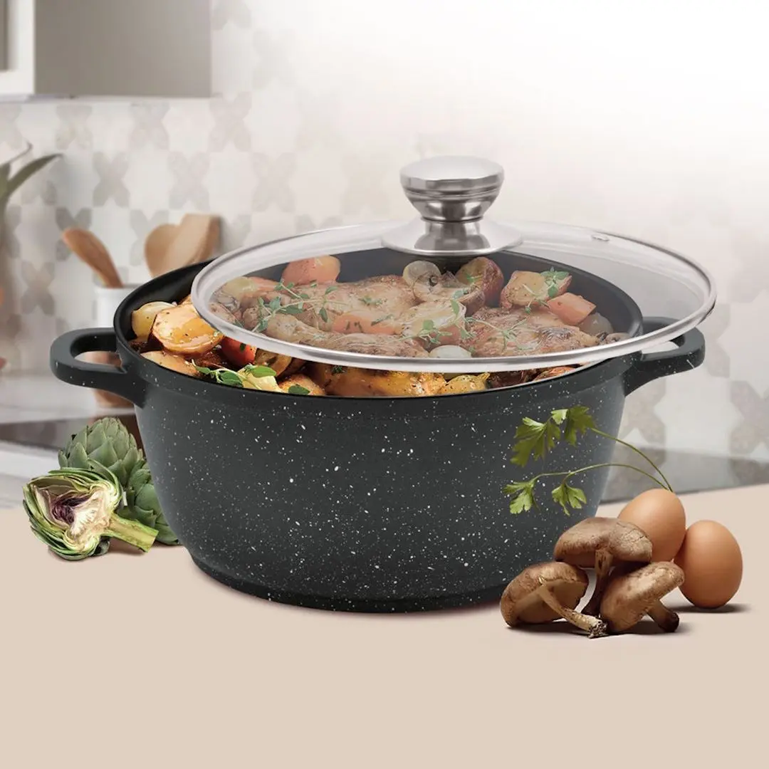 Cratita cu capac Maestro MR-4218 1.7L (Black) - 3