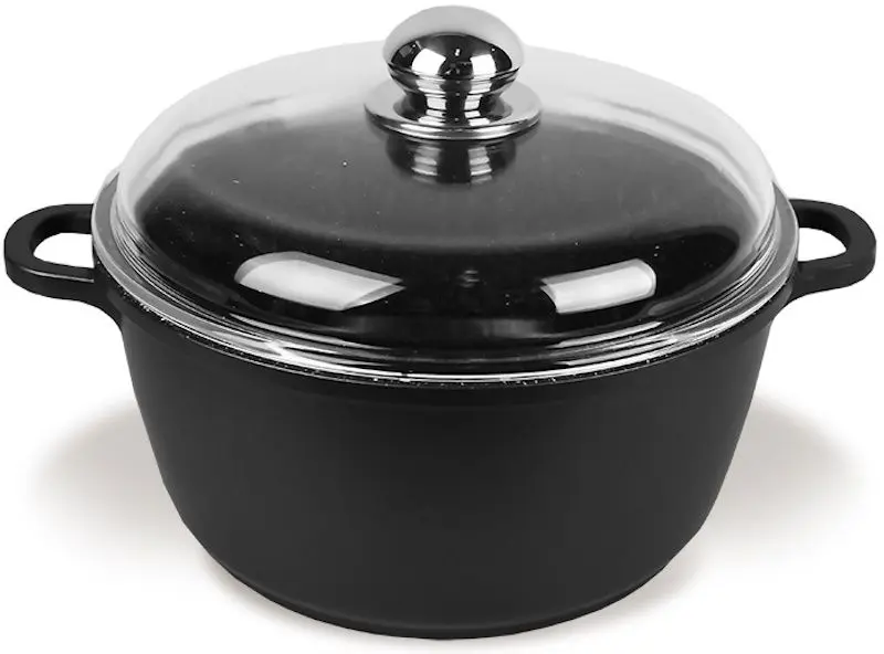 Cratita cu capac Maestro Classic MR-4616C (Black)