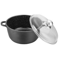 Oala cu capac Maestro MR-4624C 4L (Black) Thumb