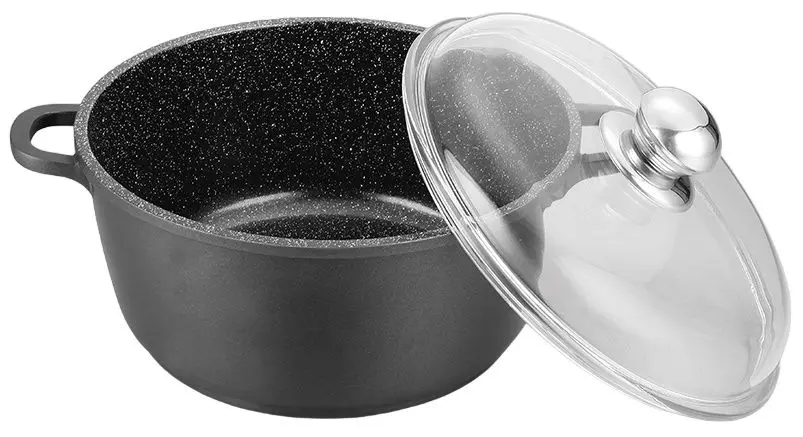 Oala cu capac Maestro MR-4624C 4L (Black)