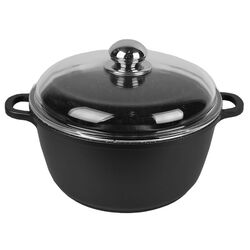 Oala cu capac Maestro MR-4624C 4L (Black)