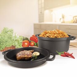 Cratita cu capac-tigaie Maestro MR-4128 28cm (Black) Thumb