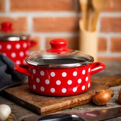 Oala cu capac Metalac Bele Tufne 1.5L (Red/Black) Thumb