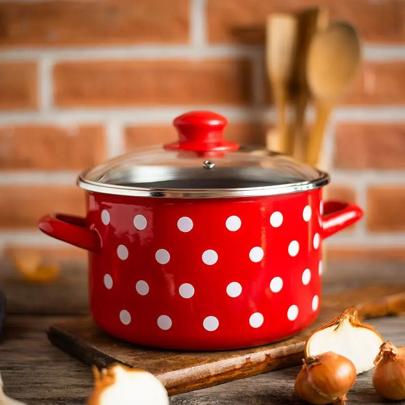 Кастрюля с крышкой Metalac Bele Tufne 6.75L (Red/Black)