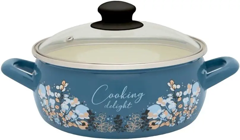 Кастрюля с крышкой Metalac Blue Cooking Delight 1.5L (Blue)
