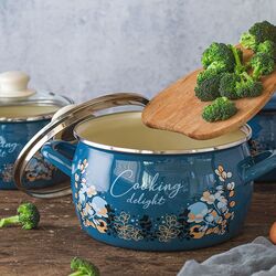 Кастрюля с крышкой Metalac Blue Cooking Delight 2.2L (Blue) Thumb