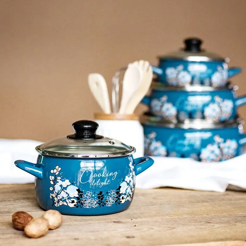 Кастрюля с крышкой Metalac Blue Cooking Delight 2.2L (Blue)