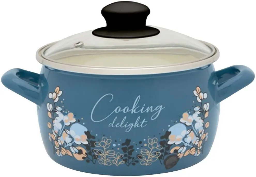 Кастрюля с крышкой Metalac Blue Cooking Delight 2.2L (Blue)