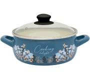 Oala cu capac Metalac Blue Cooking Delight 2.9L (Blue)