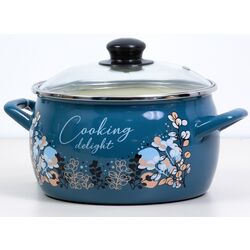 Кастрюля с крышкой Metalac Blue Cooking Delight 4.2L (Blue) Thumb