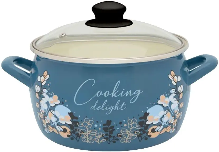 Кастрюля с крышкой Metalac Blue Cooking Delight 4.2L (Blue)