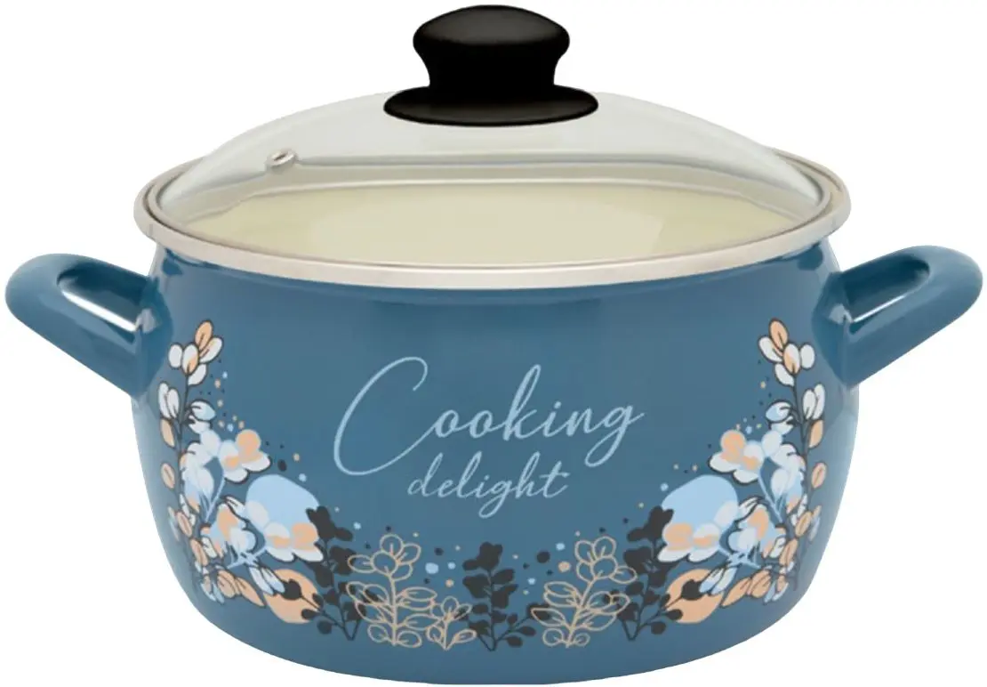 Кастрюля с крышкой Metalac Blue Cooking Delight 7.5L (Blue)