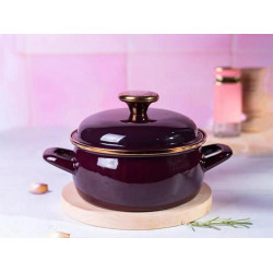 Oala cu capac Metalac Bordo Princ 57043 5l (Burgundy) Thumb