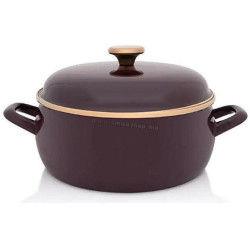 Oala cu capac Metalac Bordo Princ 57043 5l (Burgundy)