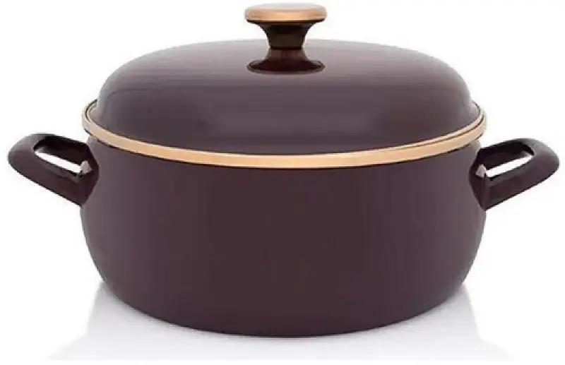 Oala cu capac Metalac Bordo Princ 57043 5l (Burgundy)