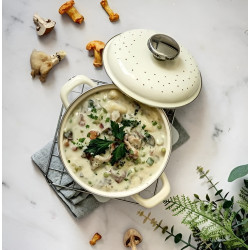 Кастрюля с крышкой Metalac Fiorella 57059 1.5l (White) Thumb