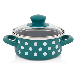 Oala cu capac Metalac Green Dots 57047 4l (Green)