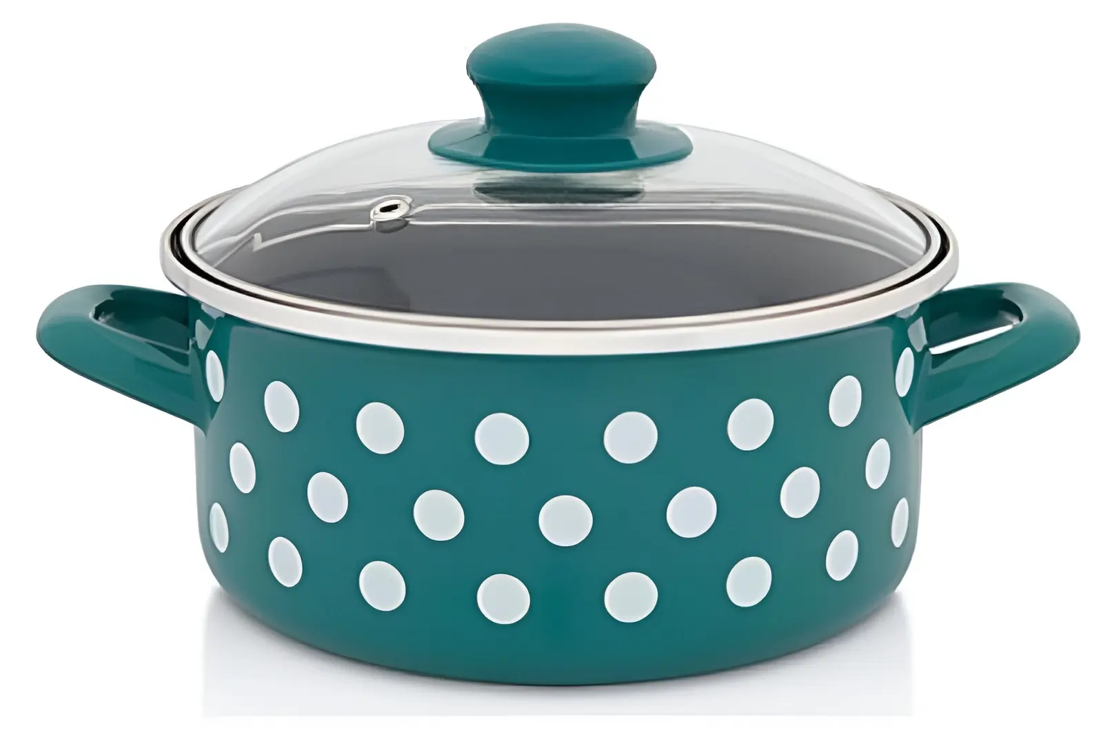 Oala cu capac Metalac Green Dots 57050 3.5l (Green)