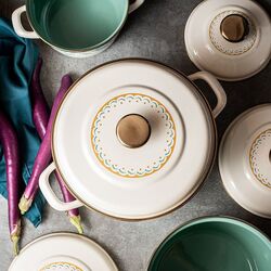 Кастрюля с крышкой Metalac Green Line 1.9L (Cream/Mint) Thumb