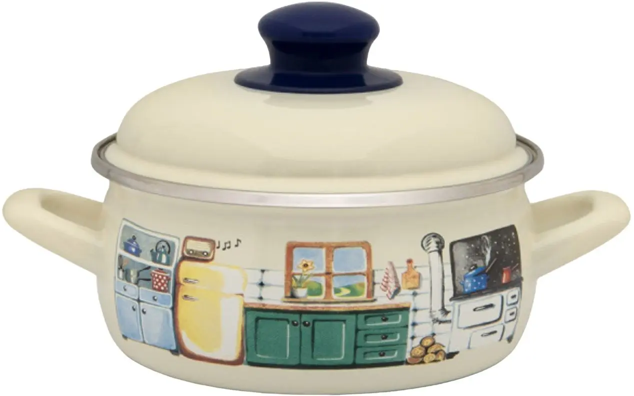 Oala cu capac Metalac Kitchen 1.5L (Beige)